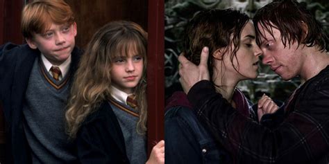 when do ron and hermione start dating